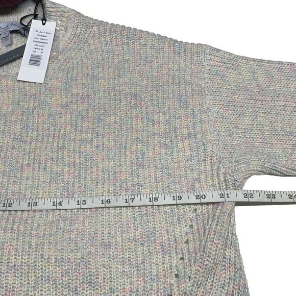 Michael Stars Pastel Chalk Confetti Tweedy Rib Sweater - Petite N0365 - Picture 5 of 8